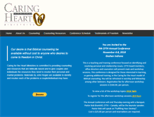 Tablet Screenshot of caringfortheheart.com